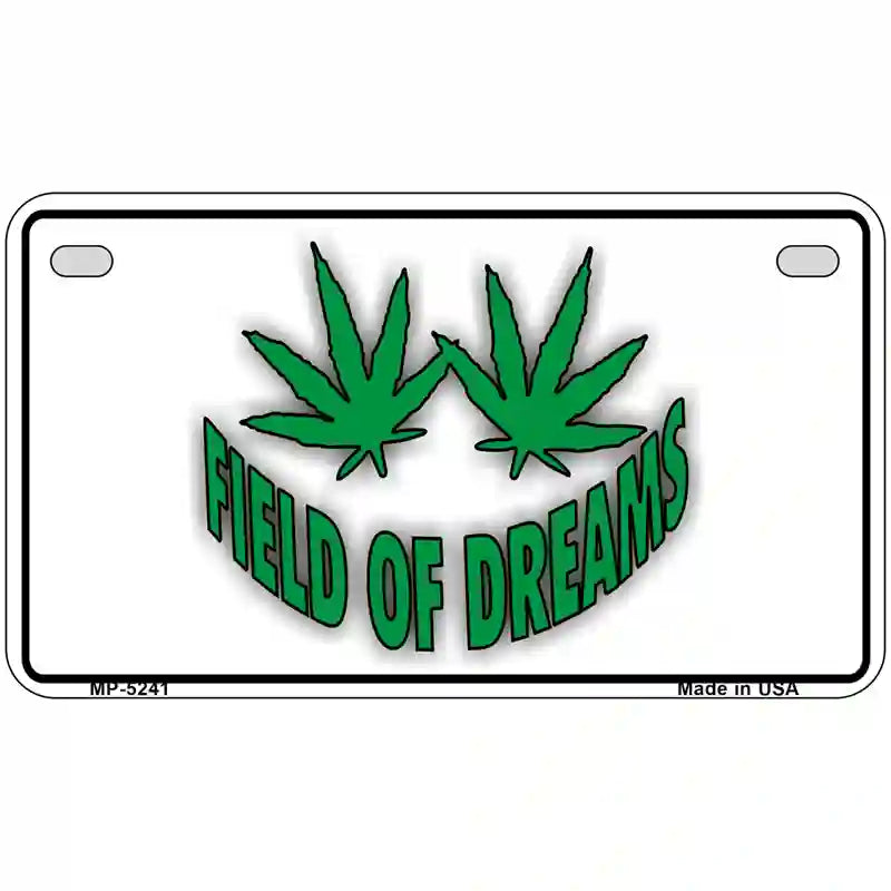 Field of Dreams Novelty Metal License Plate 7" x 4" (MP)