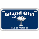 Island Girl Metal Novelty License Plate 7" x 4" (MP)