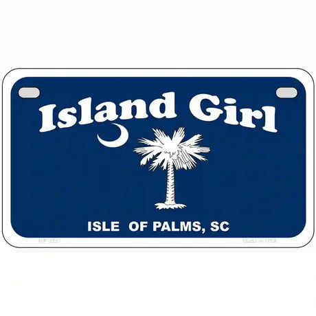 Island Girl Metal Novelty License Plate 7" x 4" (MP)