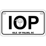 IOP Isle of Palms Metal Novelty License Plate 7" x 4" (MP)