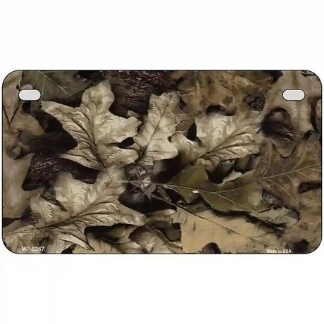 Leaf Camouflage Metal Novelty License Plate LP-5267 7" x 4" (MP)