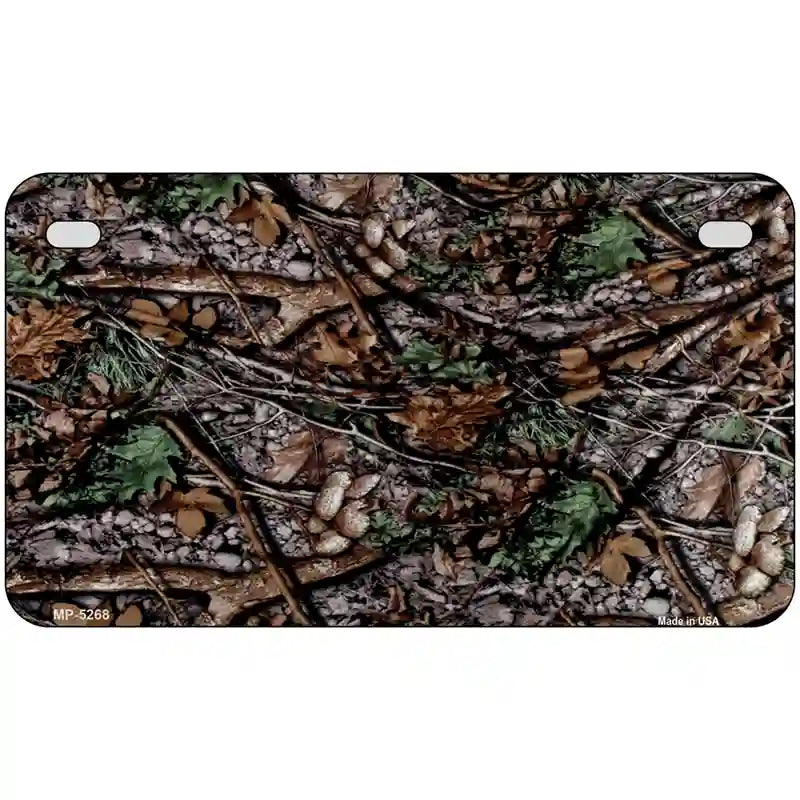 Branches Camouflage Metal Novelty License Plate 7" x 4" (MP)