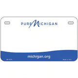 Pure Michigan Blank Novelty Metal License Plate 7" x 4" (MP)