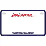 Louisiana Sportsman Blank Plate Metal License Plate 7" x 4" (MP)