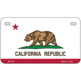 California State Flag Metal Novelty License Plate 7" x 4" (MP)