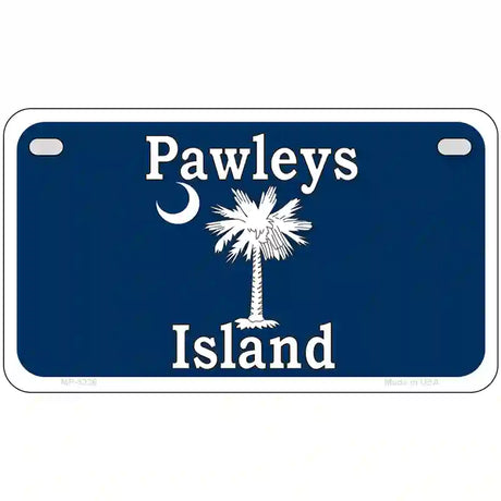 Pawleys Island Blue Metal Novelty License Plate 7" x 4" (MP)