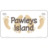 Pawleys Island Foots Metal Novelty License Plate 7" x 4" (MP)