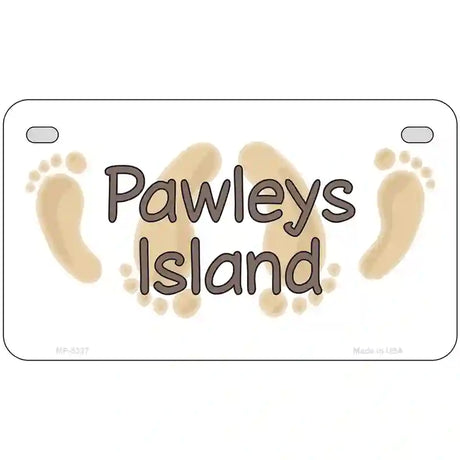 Pawleys Island Foots Metal Novelty License Plate 7" x 4" (MP)