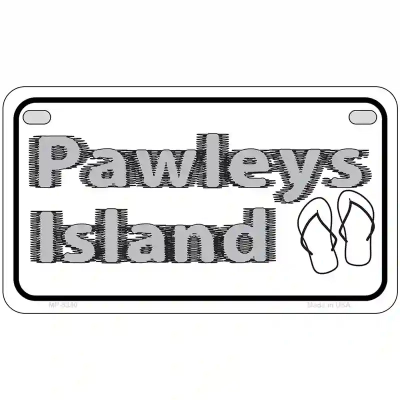 Pawleys Island Flip Flops Metal Novelty License Plate 7" x 4" (MP)