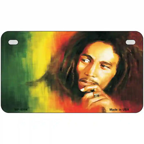 Bob Marley Novelty Metal License Plate 7" x 4" (MP)