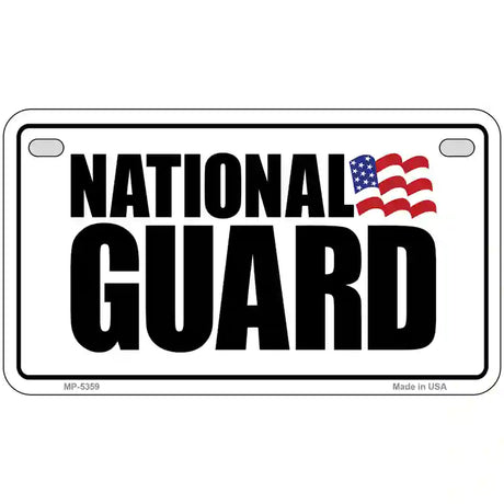 National Guard Novelty Metal License Plate 7" x 4" (MP)