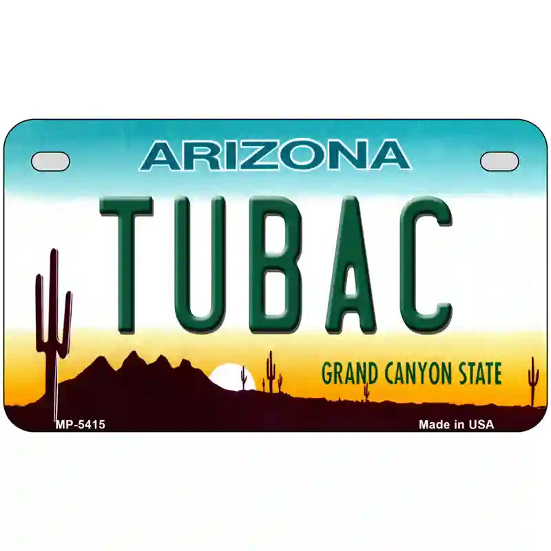 Tubac Arizona Novelty Metal License Plate 7" x 4" (MP)