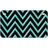 Tiffany Blue Chevron Metal Novelty License Plate 7" x 4" (MP)