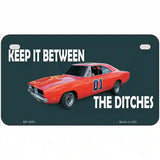 Between The Ditches Metal Novelty License Plate 7" x 4" (MP)