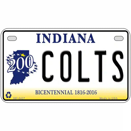 Colts Indiana Bicentennial Novelty Metal License Plate 7" x 4" (MP)