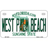 West Palm Beach Florida Novelty Metal License Plate 7" x 4" (MP)