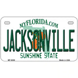 Jacksonville Florida Novelty Metal License Plate 7" x 4" (MP)