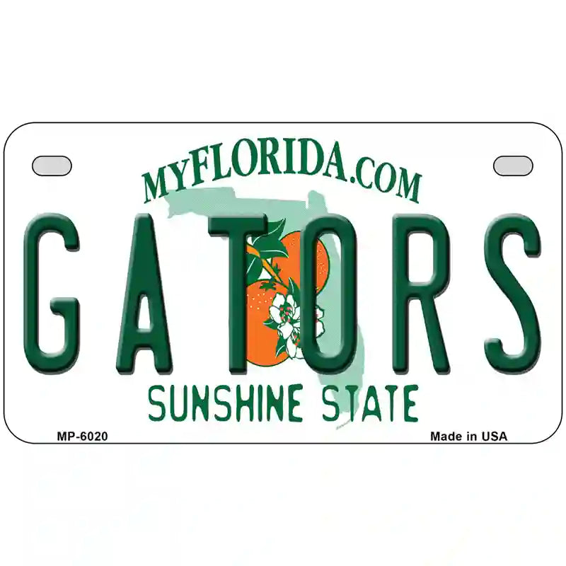 Gators Florida Novelty Metal License Plate 7" x 4" (MP)