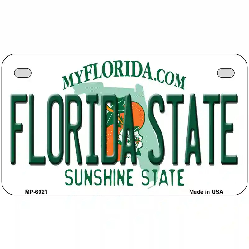 Florida State Novelty Metal License Plate 7" x 4" (MP)