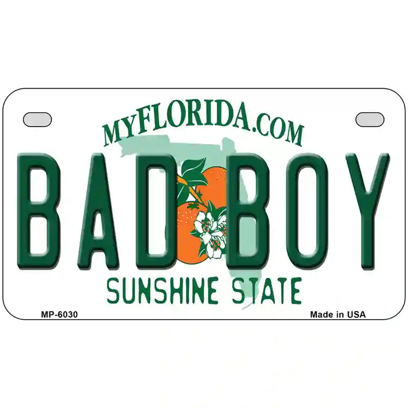 Bad Boy Florida Novelty Metal License Plate 7" x 4" (MP)