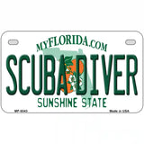 Scuba Diver Florida Novelty Metal License Plate 7" x 4" (MP)