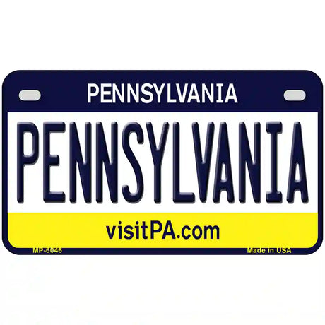 Pennsylvania State Novelty Metal License Plate 7" x 4" (MP)