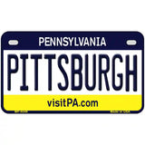 Pittsburgh Pennsylvania State Novelty Metal License Plate 7" x 4" (MP)