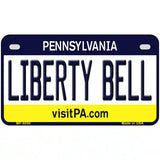 Liberty Bell Pennsylvania State Novelty Metal License Plate 7" x 4" (MP)