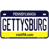 Gettysburg Pennsylvania State Novelty Metal License Plate 7" x 4" (MP)