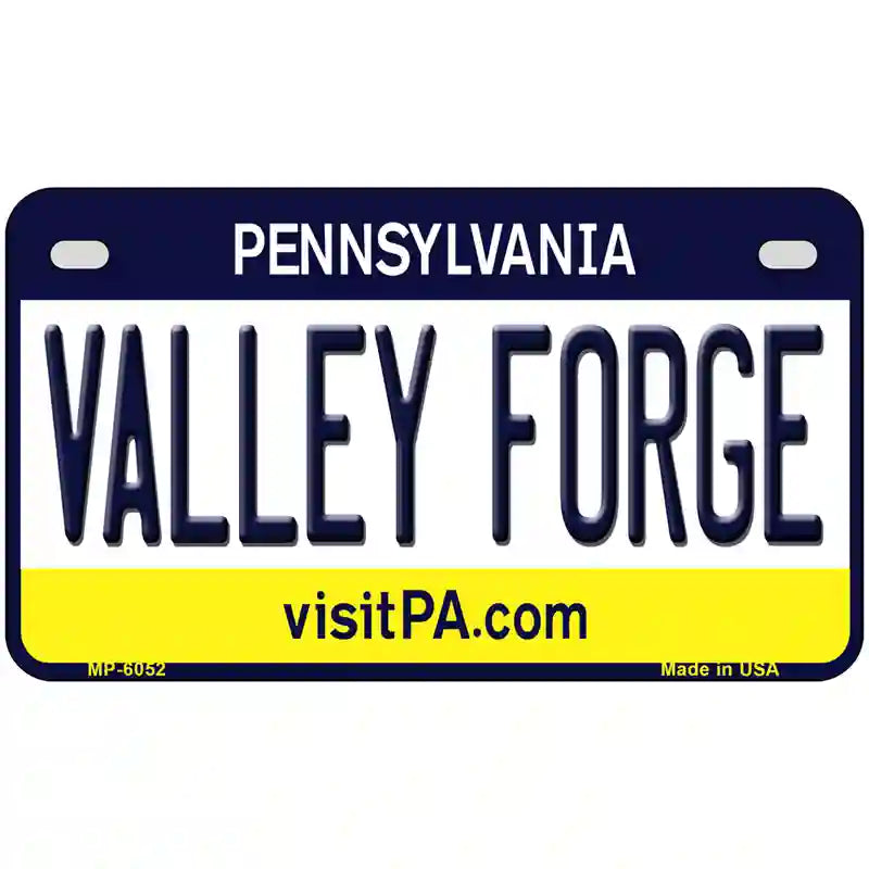 Valley Forge Pennsylvania State Novelty Metal License Plate 7" x 4" (MP)