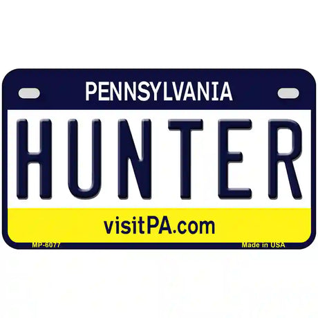 Hunter Pennsylvania State Novelty Metal License Plate 7" x 4" (MP)