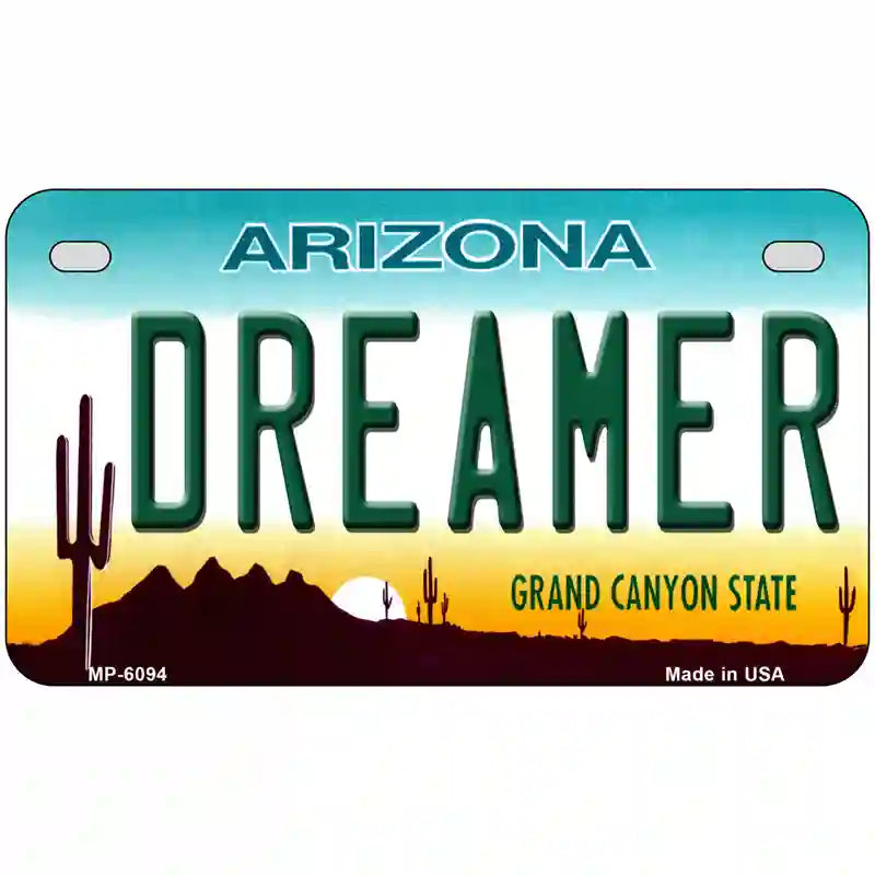 Arizona Dreamer Novelty Metal License Plate 7" x 4" (MP)