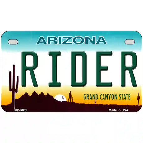 Arizona Rider Novelty Metal License Plate 7" x 4" (MP)