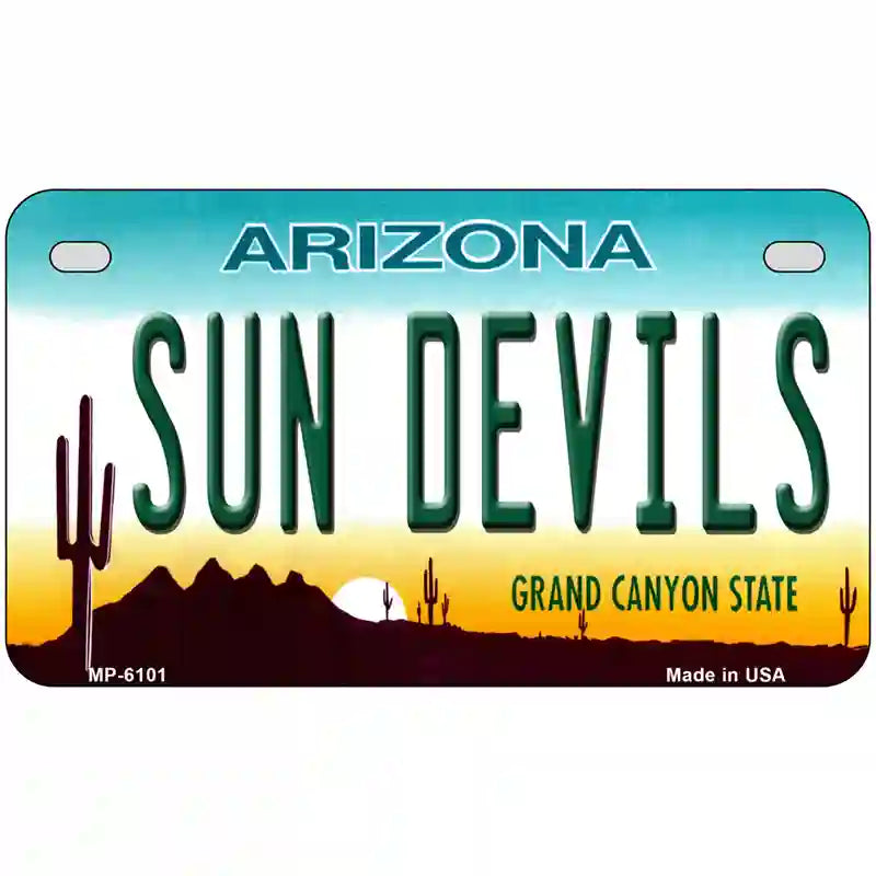 Arizona Sun Devils Novelty Metal License Plate 7" x 4" (MP)