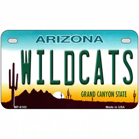 Wildcats Arizona Novelty Metal License Plate 7" x 4" (MP)