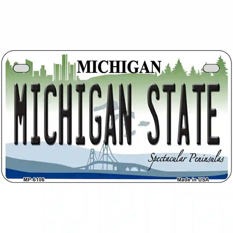 Michigan State Metal Novelty License Plate 7" x 4" (MP)