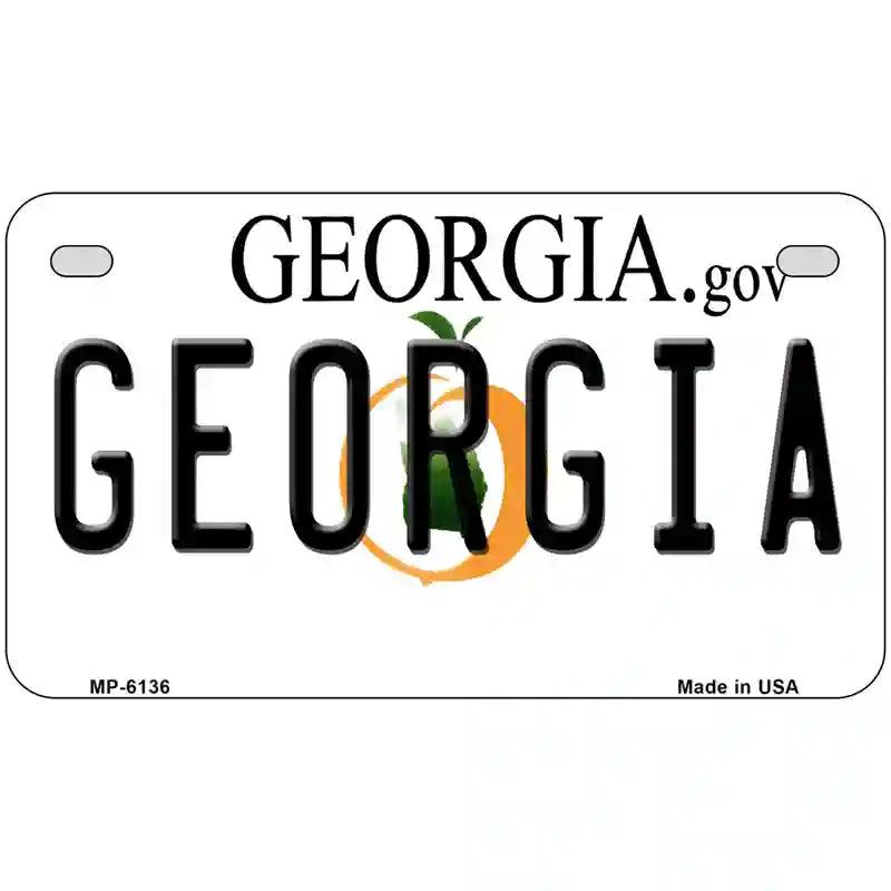 Georgia Novelty Metal License Plate 7" x 4" (MP)