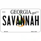 Savannah Georgia Novelty Metal License Plate 7" x 4" (MP)