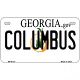 Columbus Georgia Novelty Metal License Plate 7" x 4" (MP)