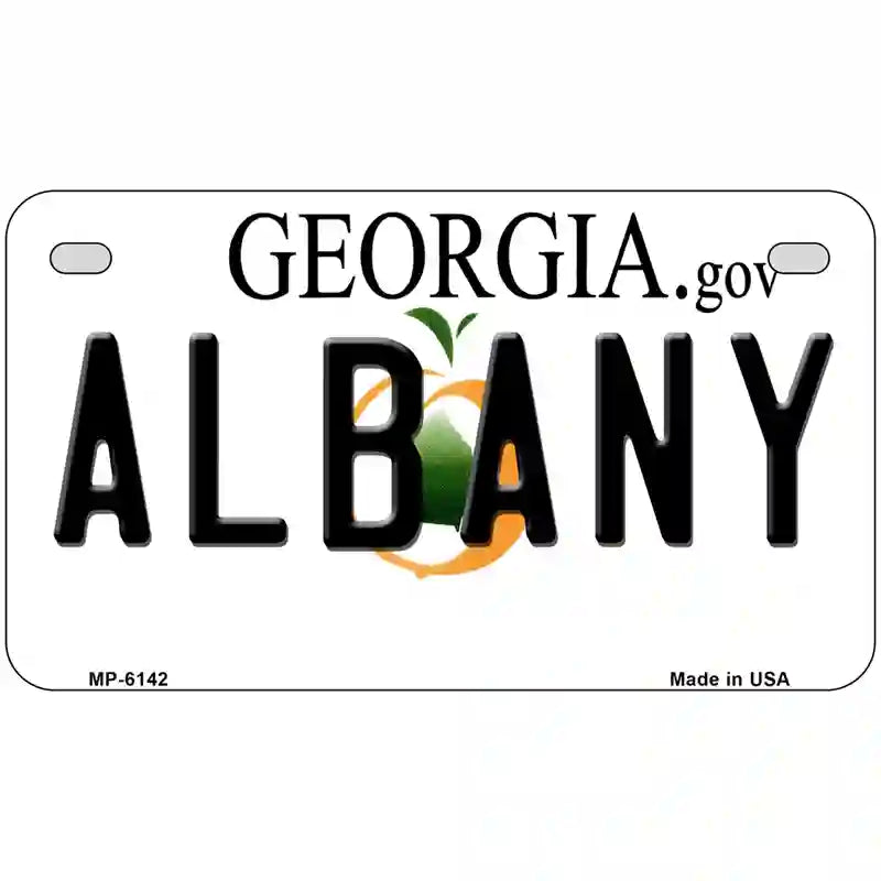 Albany Georgia Novelty Metal License Plate 7" x 4" (MP)