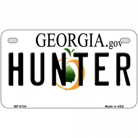 Hunter Georgia Novelty Metal License Plate 7" x 4" (MP)