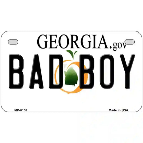 Bad Boy Georgia Novelty Metal License Plate 7" x 4" (MP)