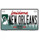 New Orleans Louisiana Novelty Metal License Plate 7" x 4" (MP)