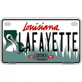 Lafayette Louisiana Novelty Metal License Plate 7" x 4" (MP)