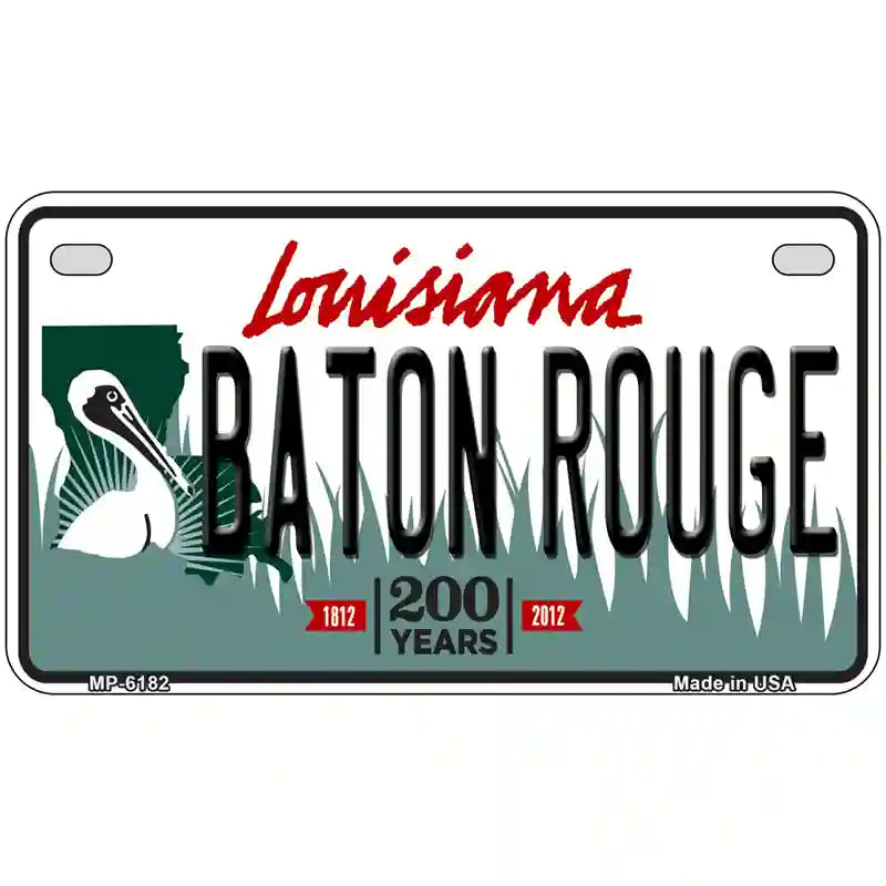 Baton Rouge Louisiana Novelty Metal License Plate 7" x 4" (MP)