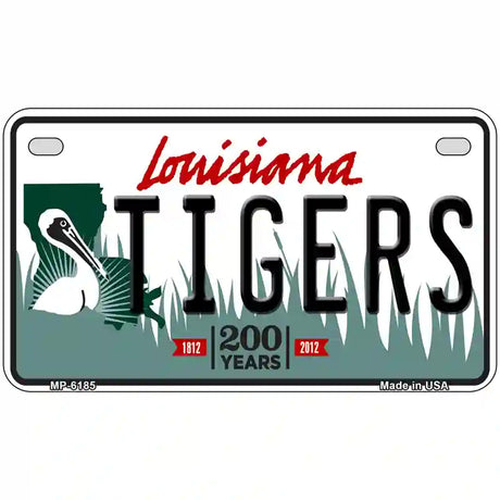 Tigers Louisiana Novelty Metal License Plate 7" x 4" (MP)