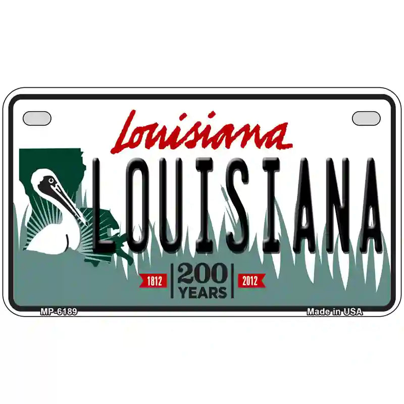 Louisiana Novelty Metal License Plate 7" x 4" (MP)