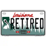 Retired Louisiana Novelty Metal License Plate 7" x 4" (MP)