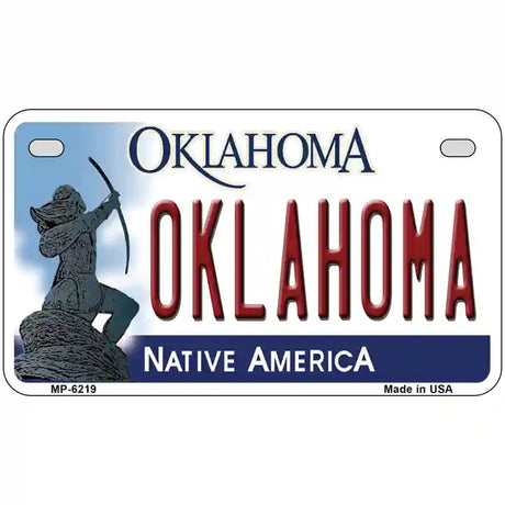 Oklahoma Novelty Metal License Plate 7" x 4" (MP)