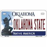 Oklahoma State Novelty Metal License Plate 7" x 4" (MP)